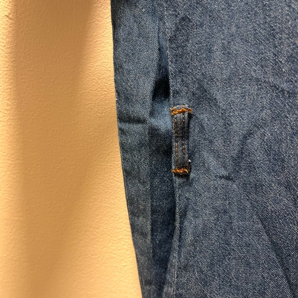 Love by Chelsey Relaxed Casual Button Down Long Sleeve Shirt/Dress, Sz 1X, Blue - Picture 4 of 5